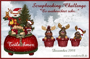 Scrap-Challenge Es weihnachtet sehr...