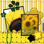 Scrap Sonnenblumen