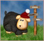 Holzschaf "Molli"